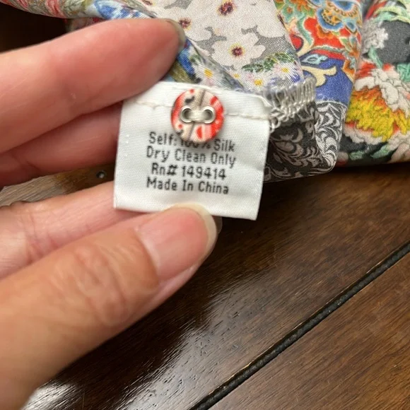 Johnny Was Callaway Silk Floral Set S - Picture 8 of 10